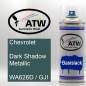 Preview: Chevrolet, Dark Shadow Metallic, WA626D / GJI: 400ml Sprühdose, von ATW Autoteile West.